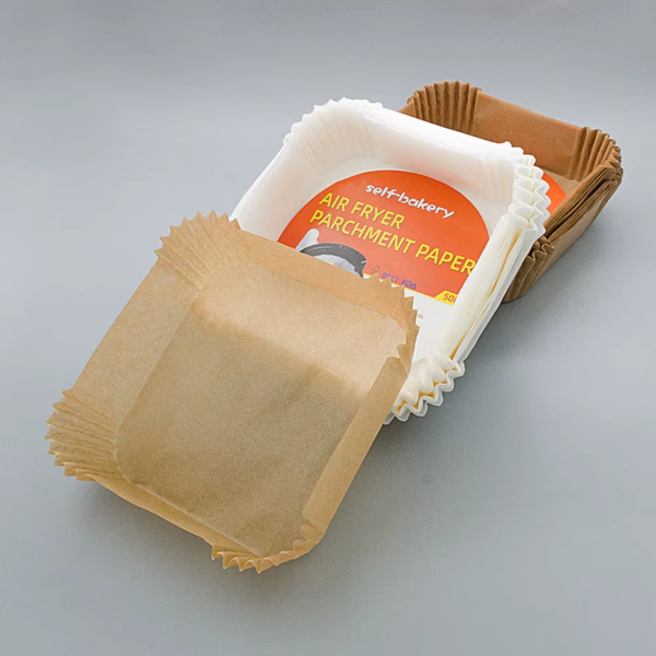 Reusable Non Stick Collapsible 50Pcs 8.5 Inch 6.4Inch Ce Burden 100 Pcs Disposable Paper Square Silicone Air Fryer Liners