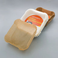 Reusable Non Stick Collapsible 50Pcs 8.5 Inch 6.4Inch Ce Burden 100 Pcs Disposable Paper Square Silicone Air Fryer Liners