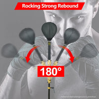 Boxing Fast Respond Speed Bar Heavy Duty Punching Equipment Adjustable Height from 57"~74.8" Boxing Skills Training Free Standing